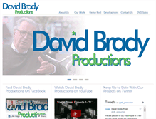 Tablet Screenshot of davidbradyproductions.com